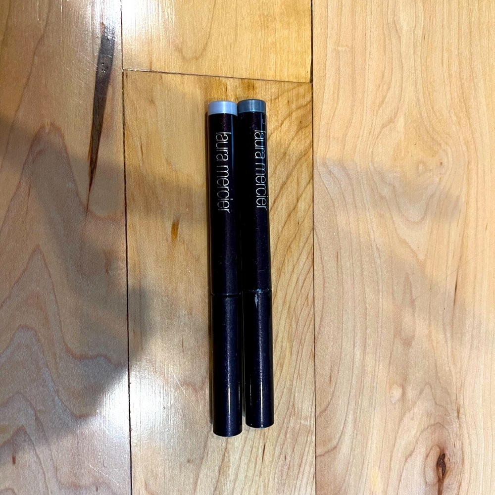 Laura Mercier Caviar Cream Eyeshadows in Sterling and Steel